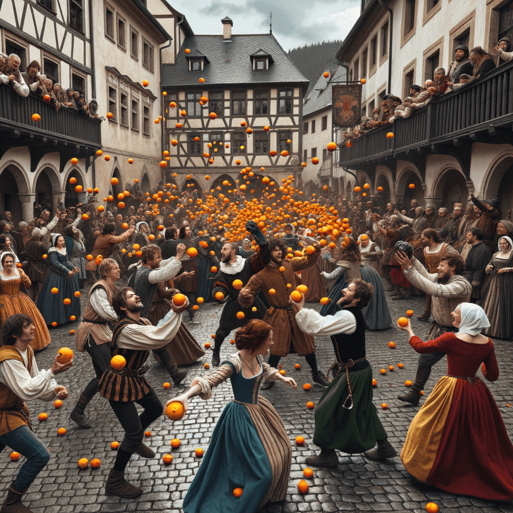 Battle Of The Oranges - Italy DIY Paint By Numbers
