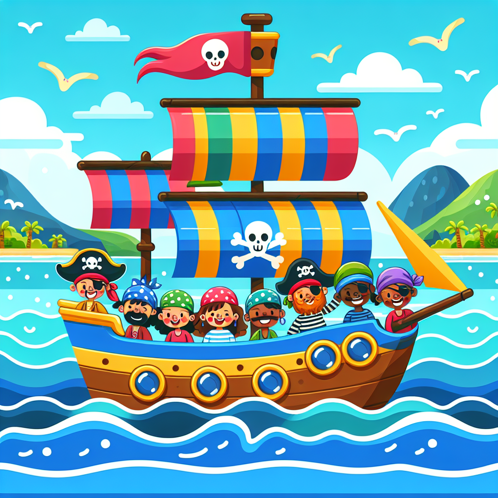 Ocean Pirate Treasure Hunt Painting By Numbers Kit