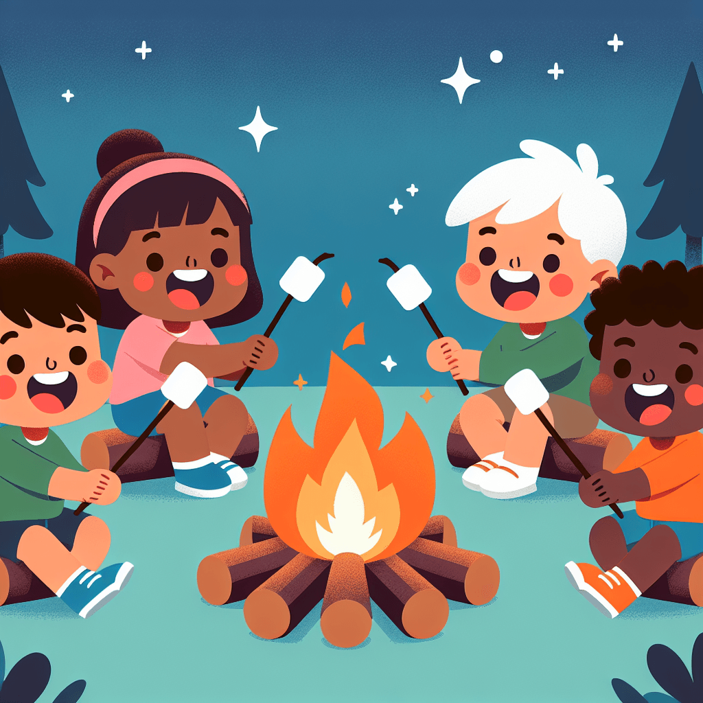 Happy Campfire Gathering DIY Paint By Numbers
