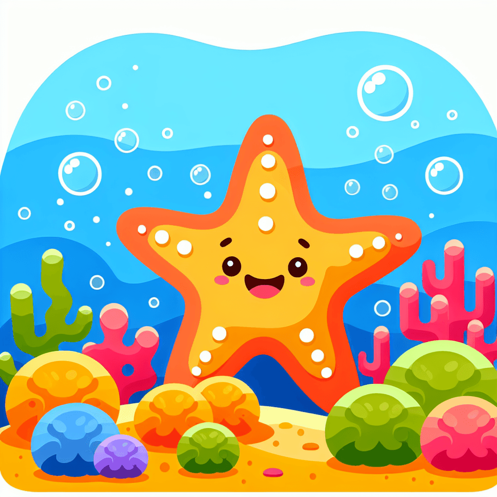 Underwater Wonders With Starfish Pals Painting Number Kit
