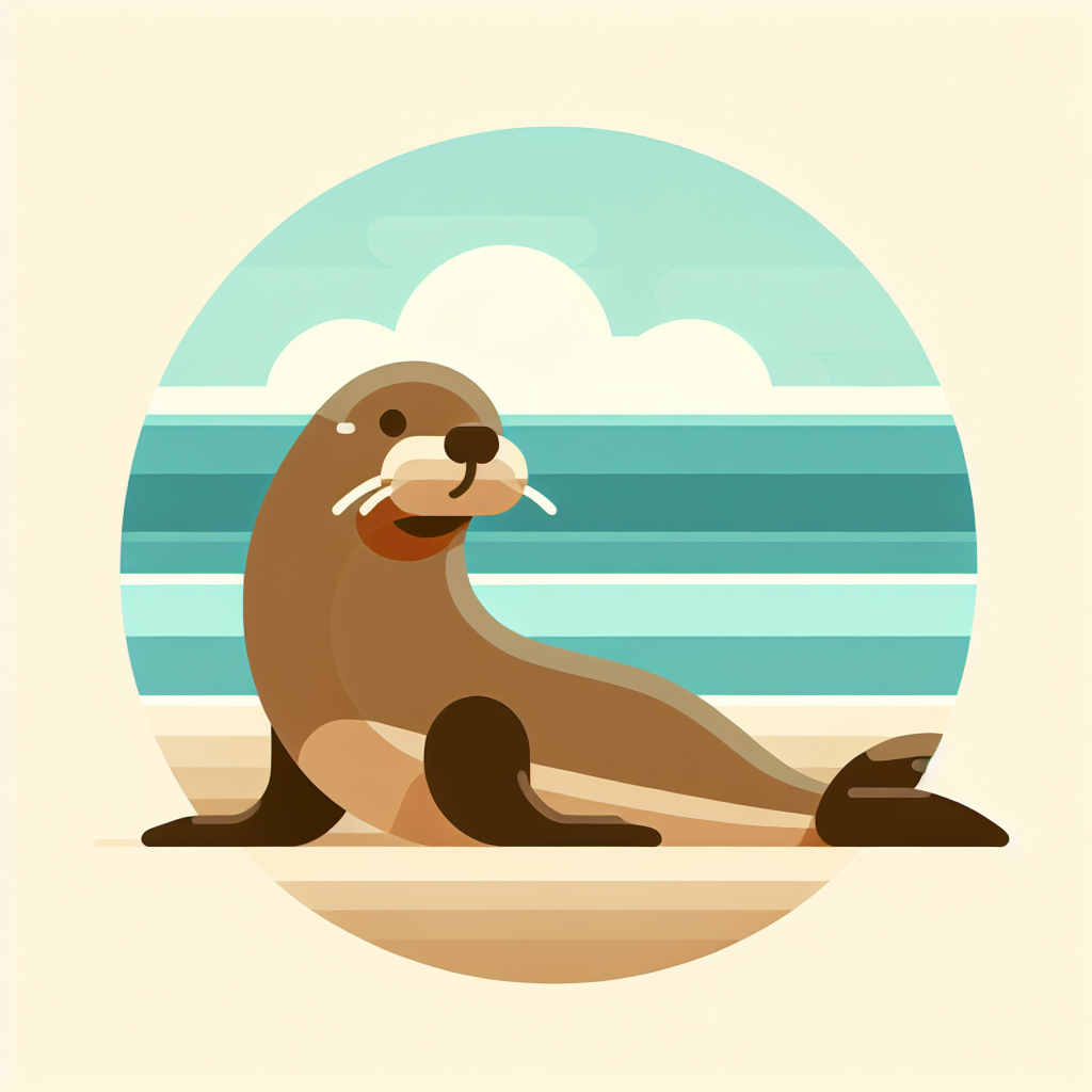 Silly Sea Lion Paint By Numbers Art