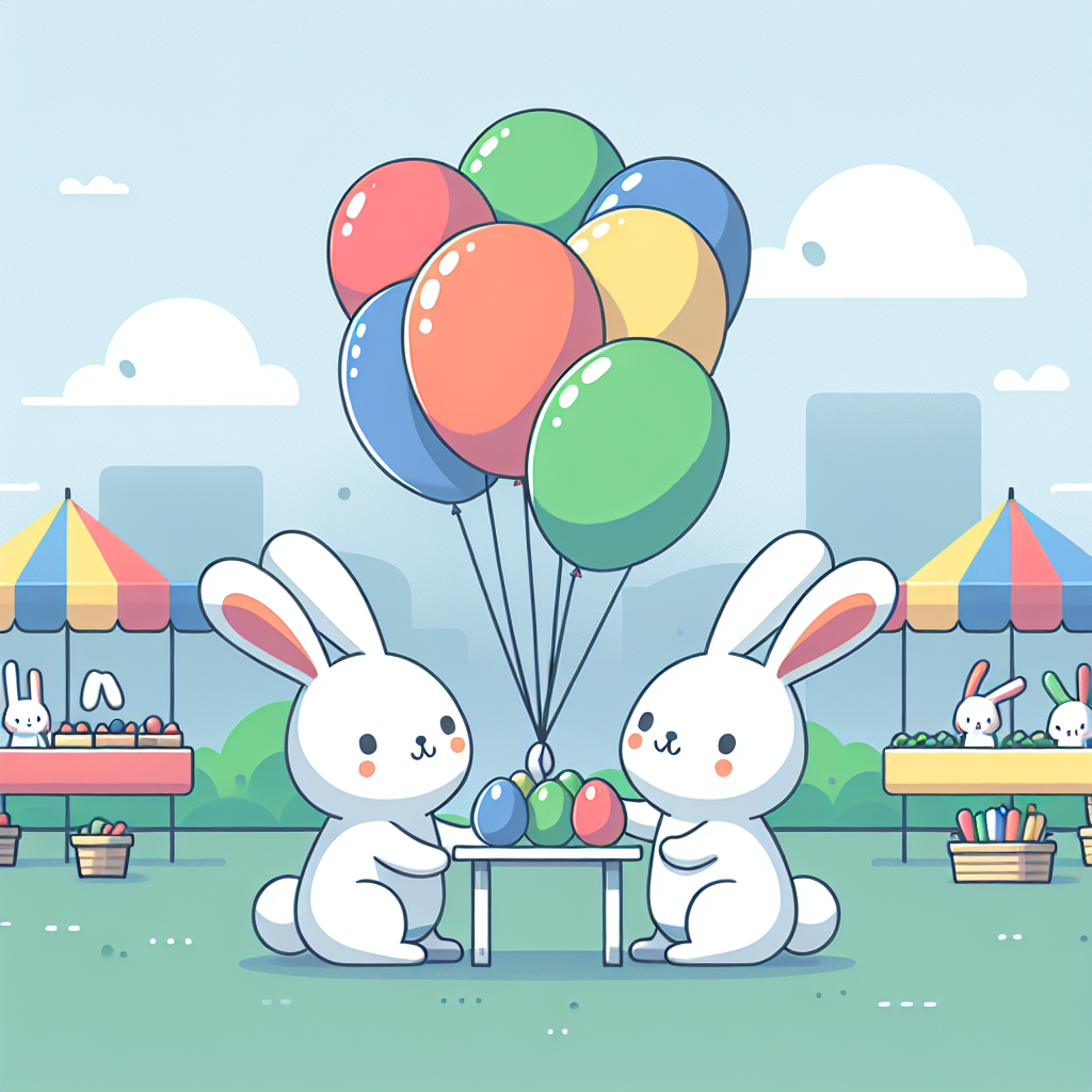 Bouncing Bunny Bazaar Painting Number Kit