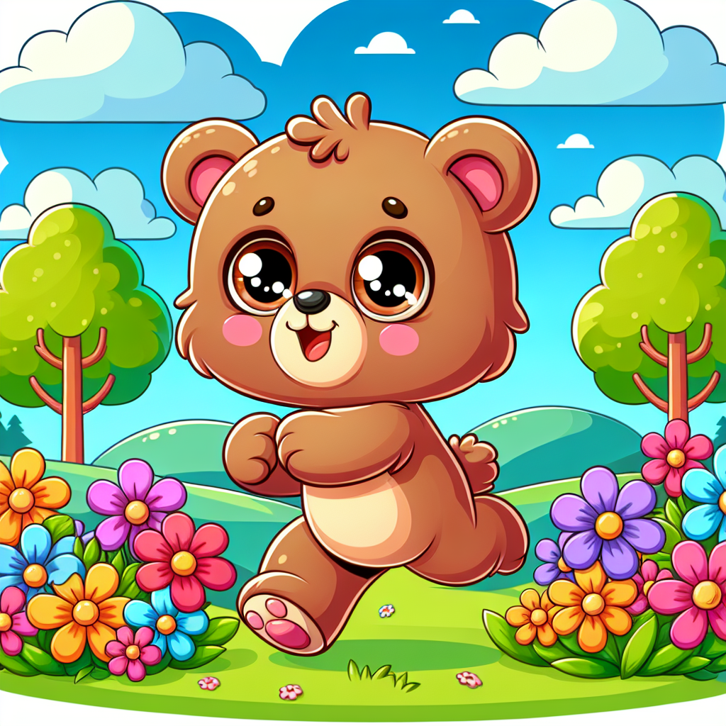 Cuddly Baby Bear Painting Number Kit