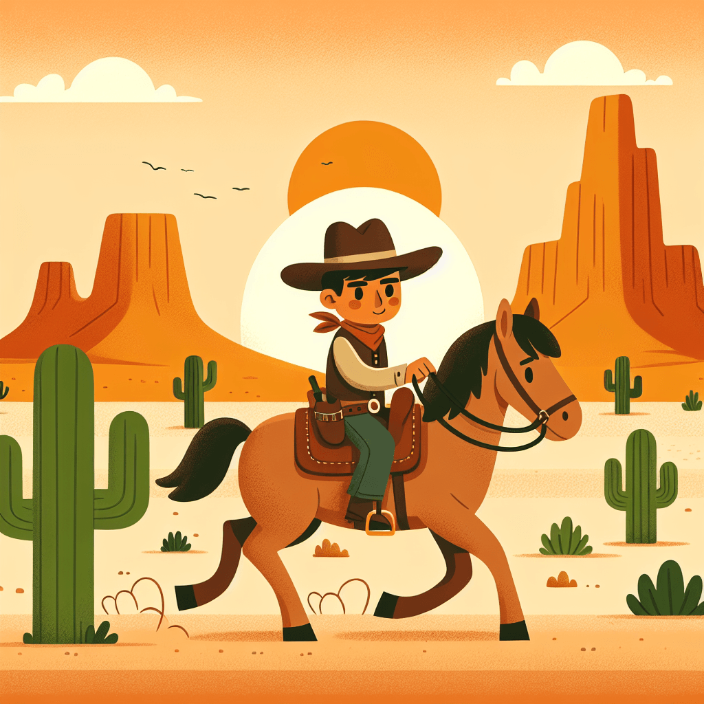 Wild West Cowboy Tales Paint By Color