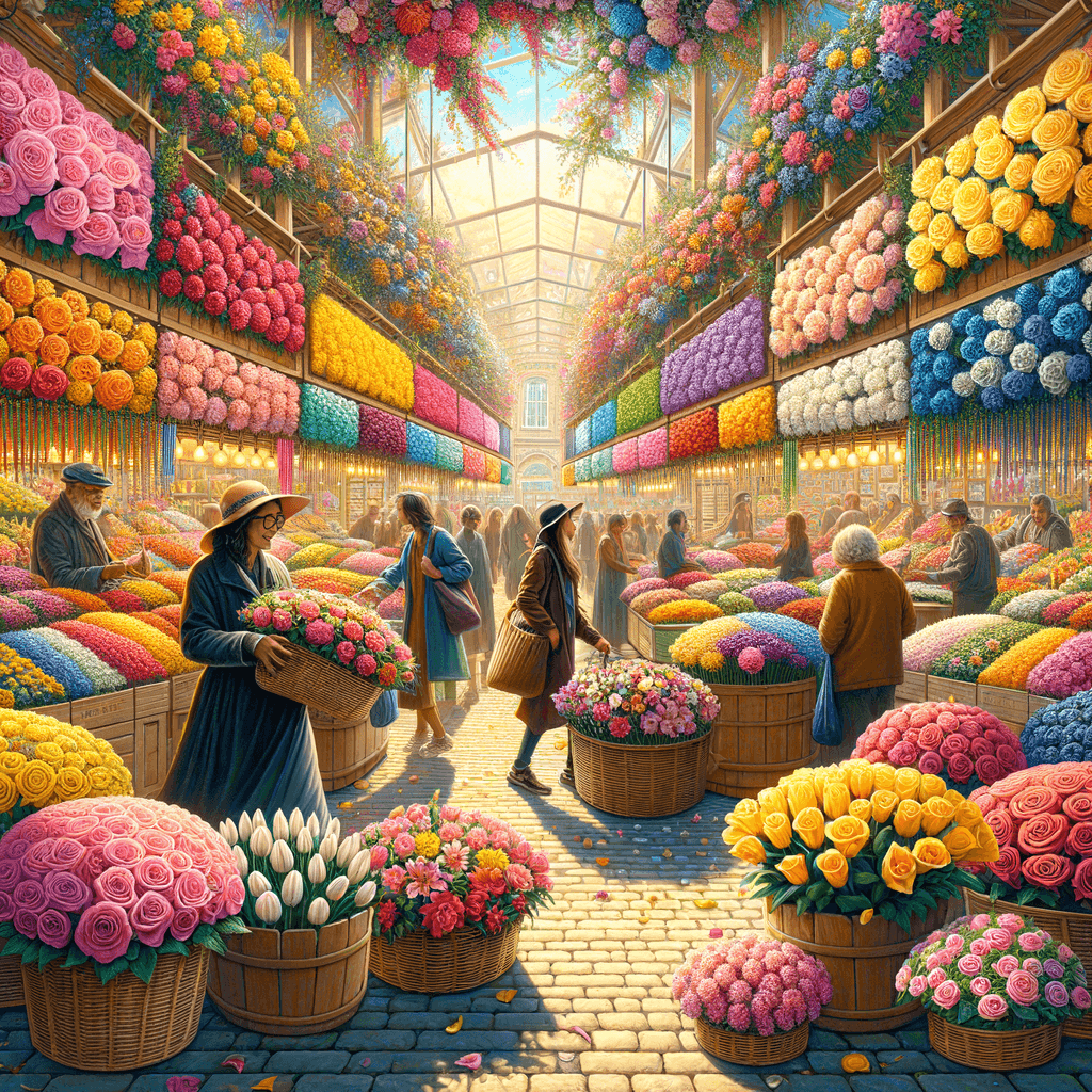 Charming Flower Market DIY Paint By Numbers