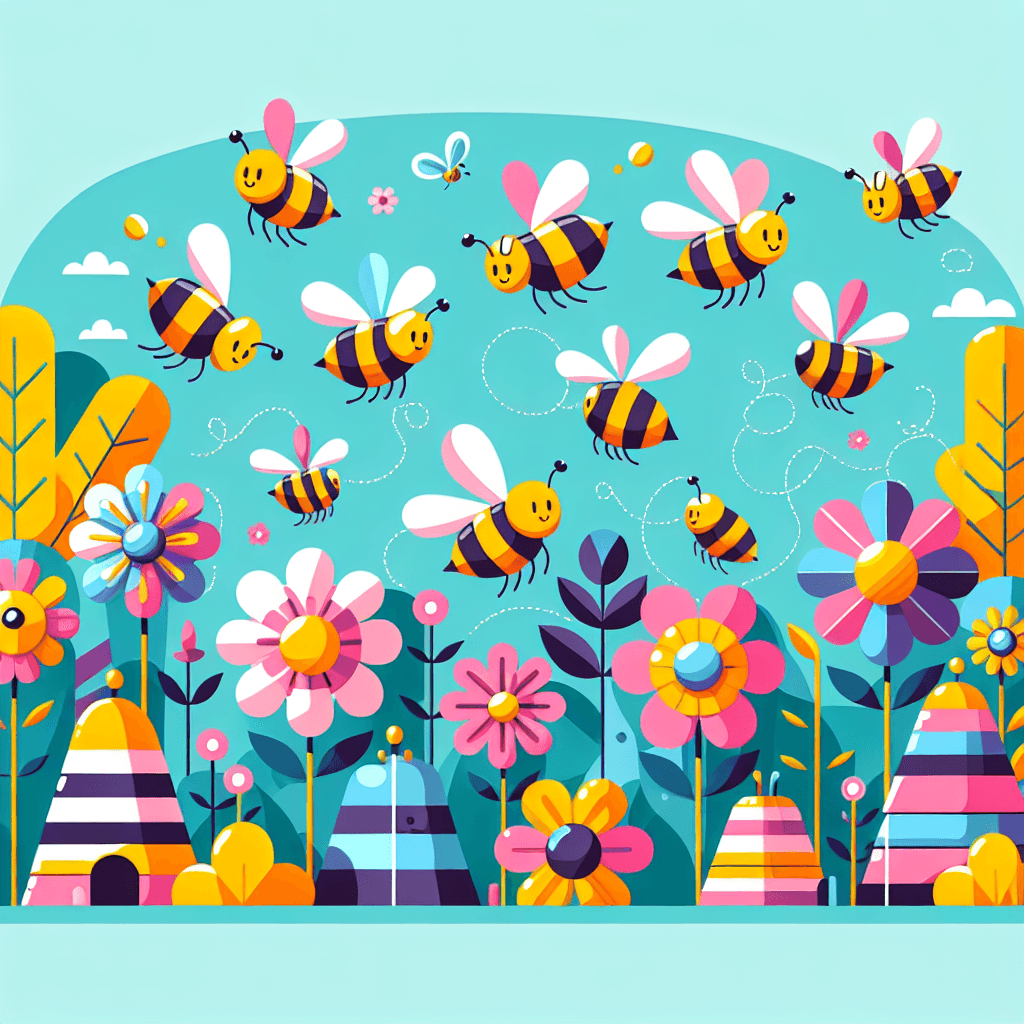 Busy Little Bees Paint By Numbers