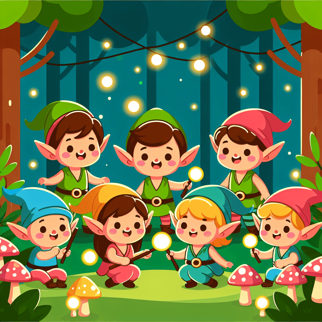 Elves' Enchanted Forest Paint By Numbers Art