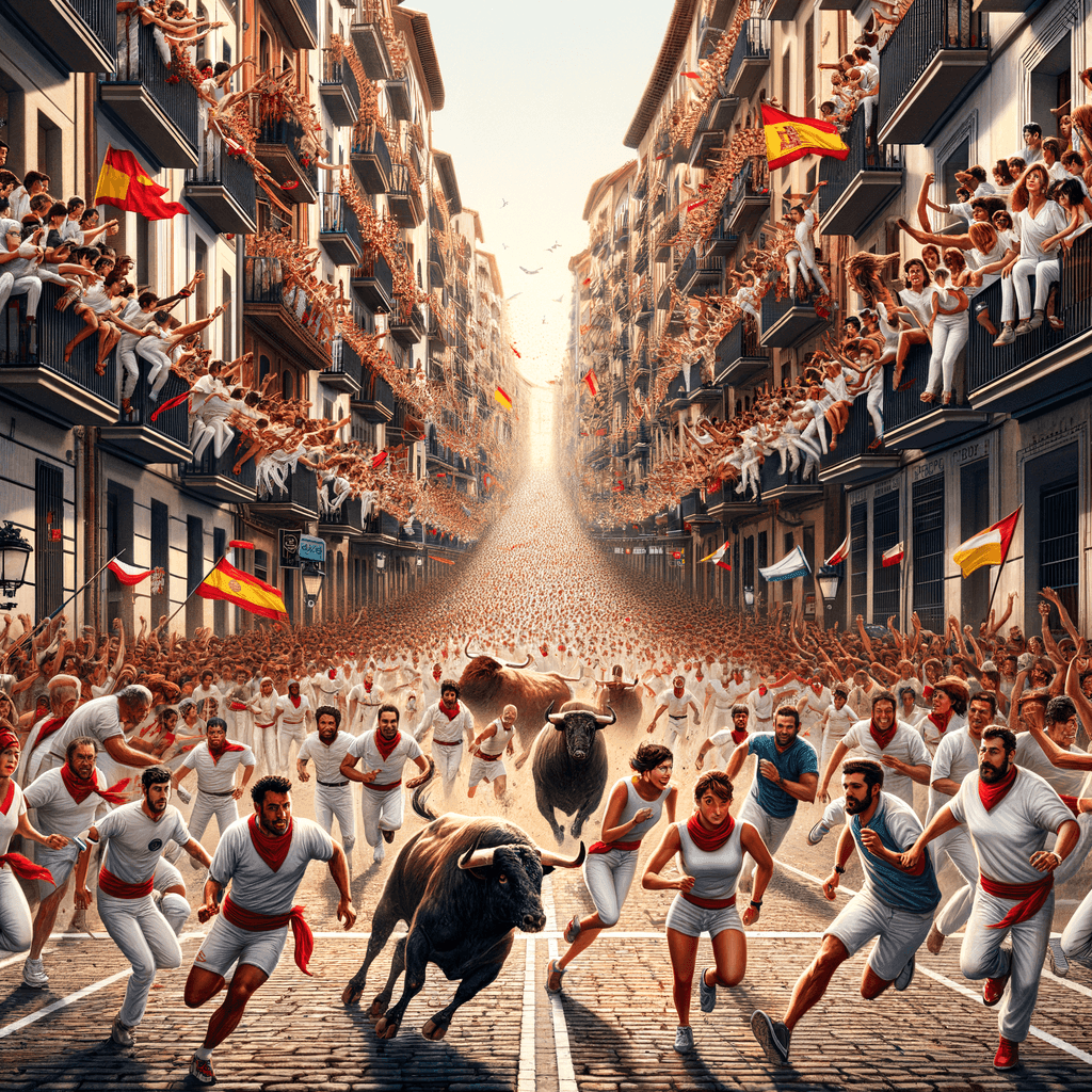 Fiesta De San Fermin - Pamplona, Spain Paint By Number