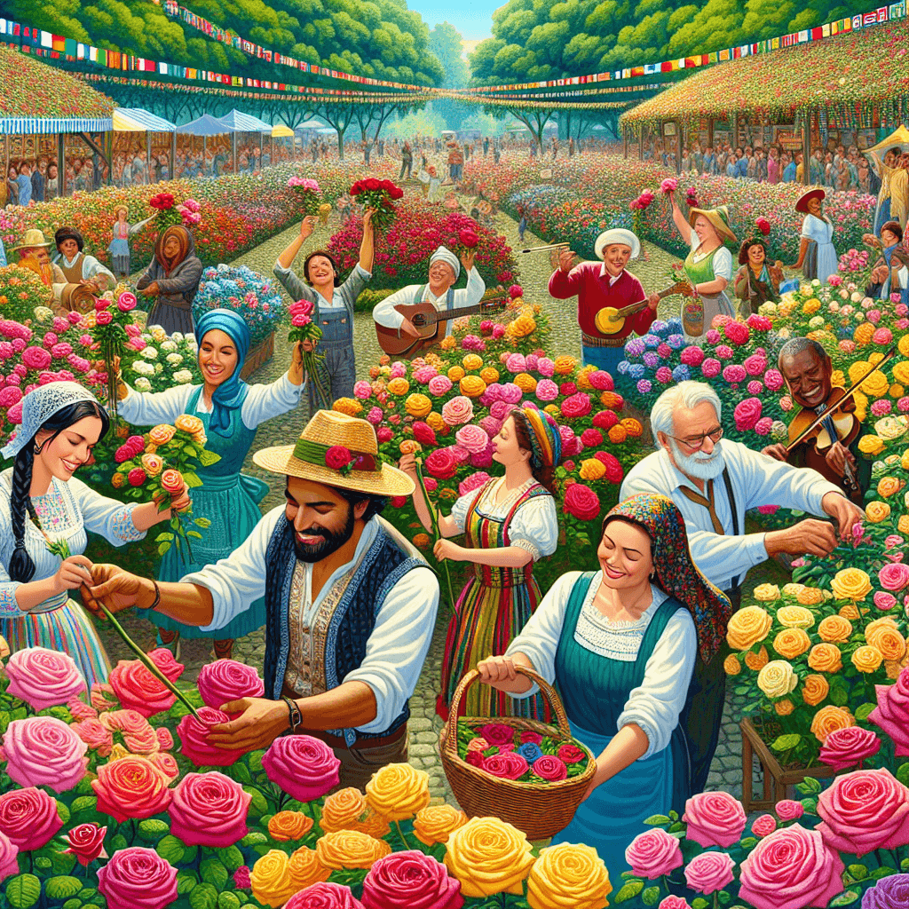 The Rose Festival - Turkey Numbered Painting Kits