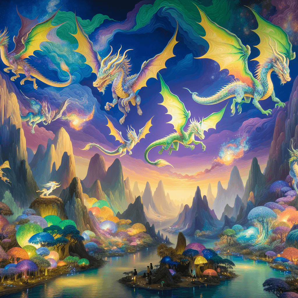 Enchanting Dragon Quest Painting By Numbers Kit