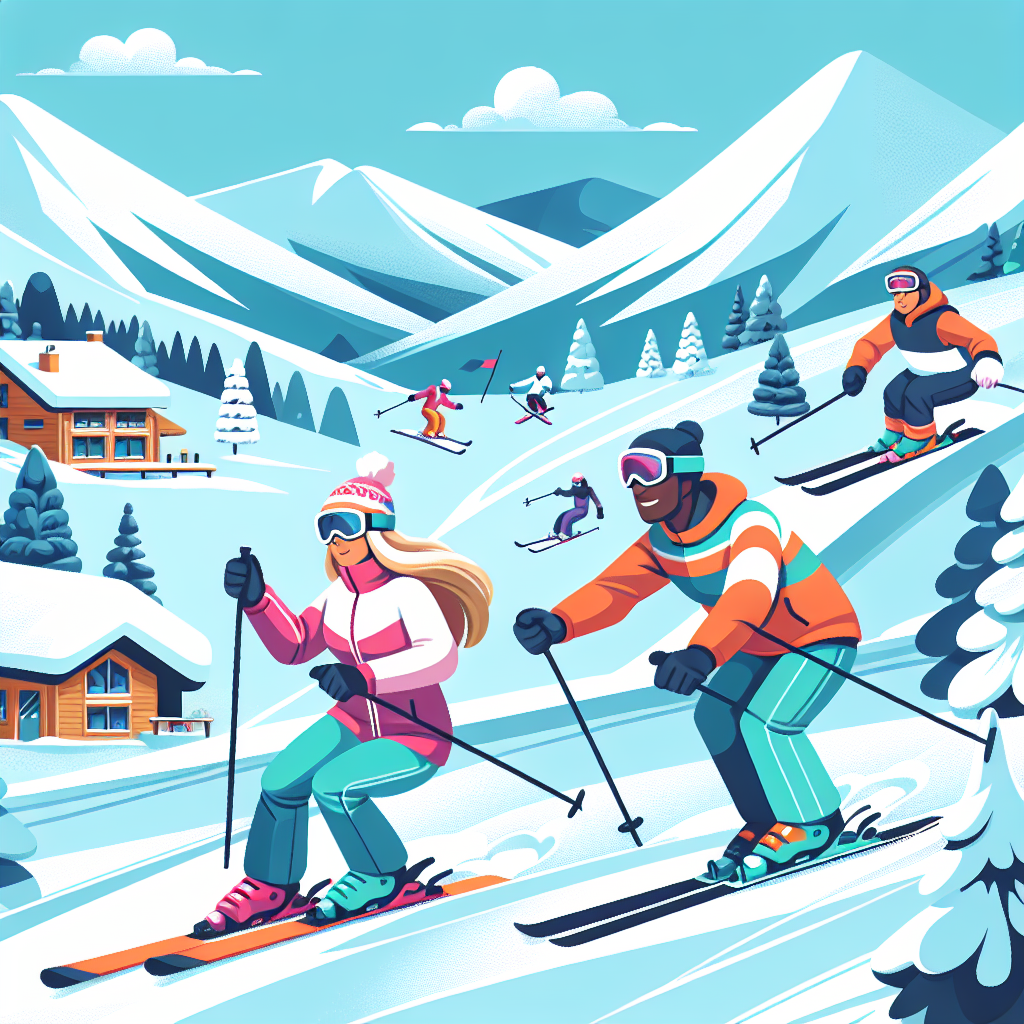 Mountain Top Ski Adventure Painting Number Kit