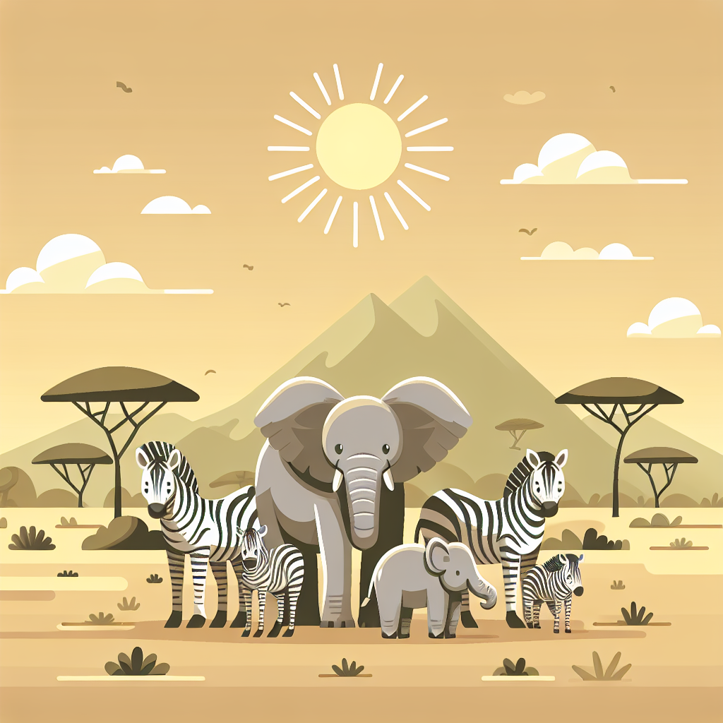 Sunlit Savanna Gathering Paint By Number