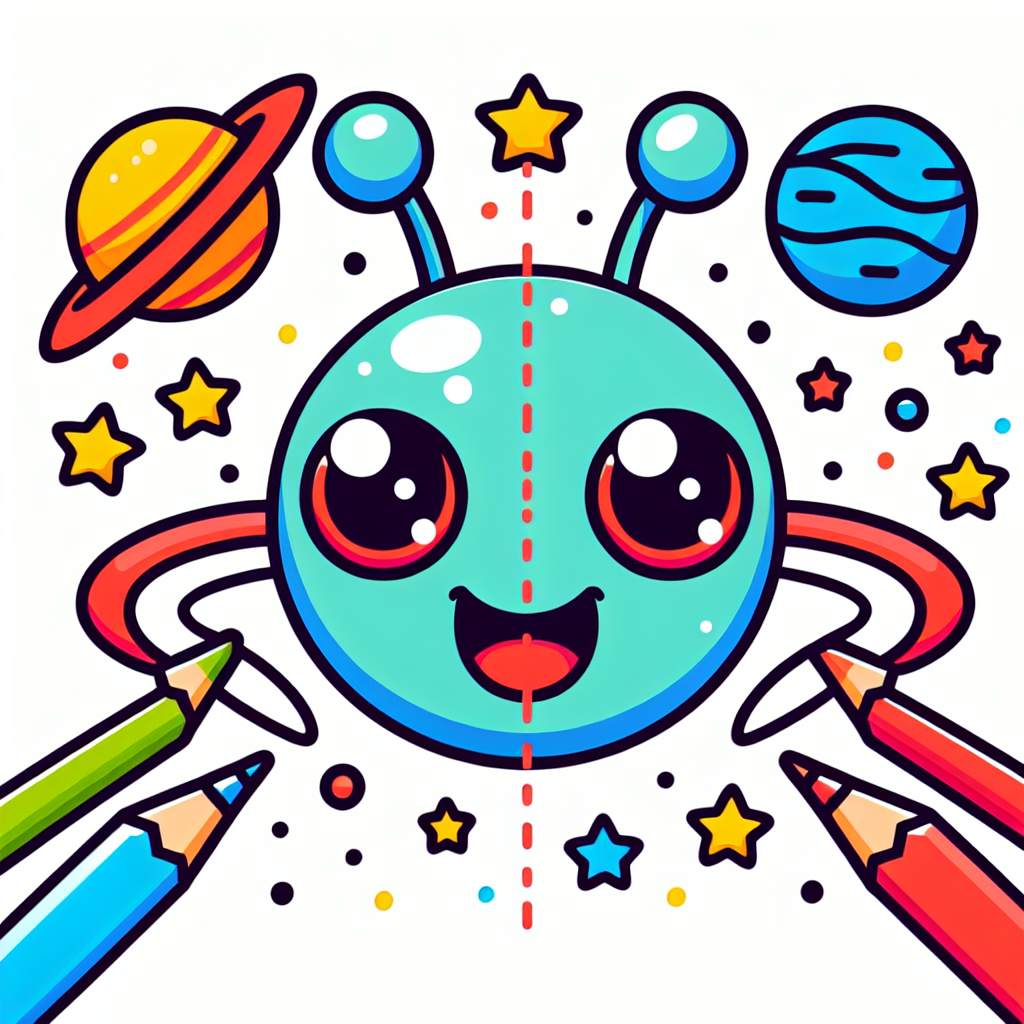 Funny Alien Encounter Painting Number Kit