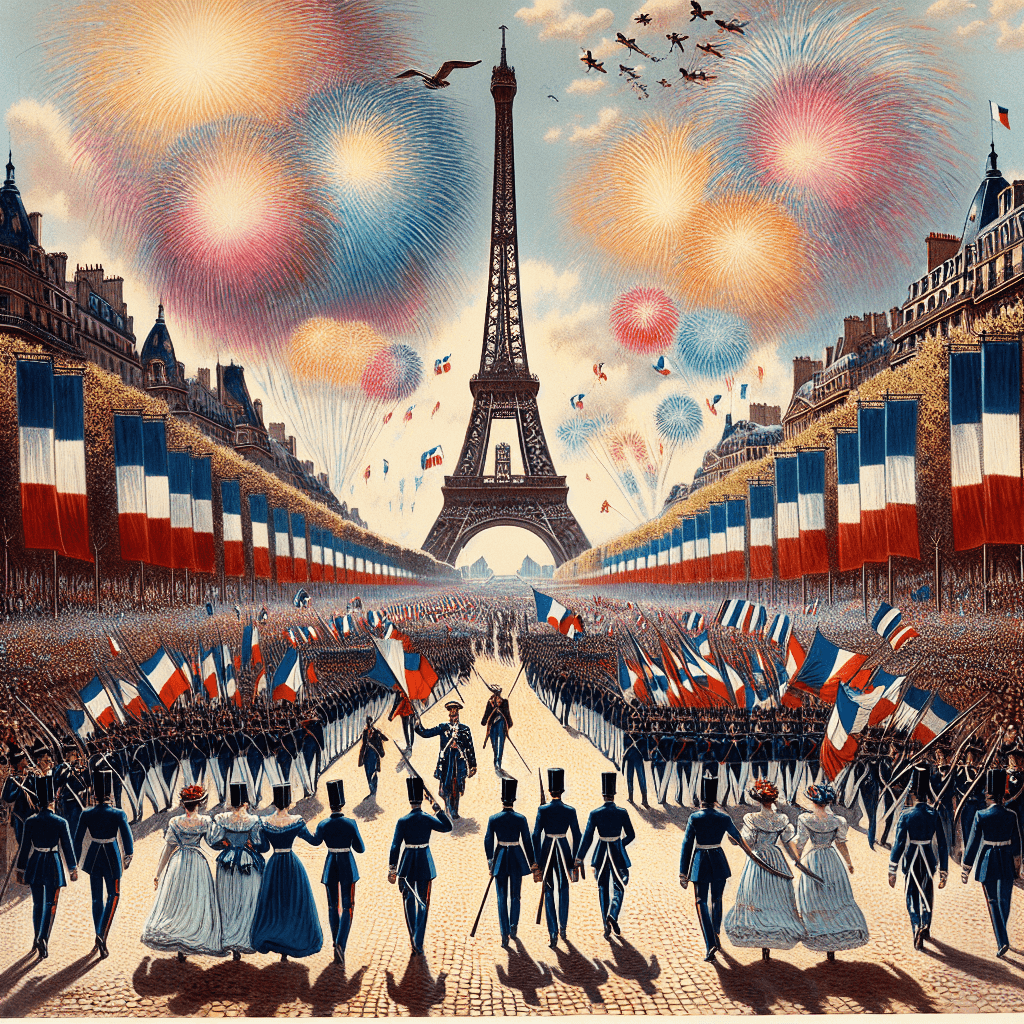 Bastille Day Celebrations - Paris Paint By Numbers Art