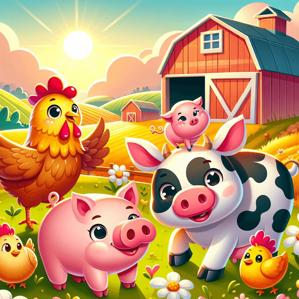 Silly Farm Animals Paint By Numbers