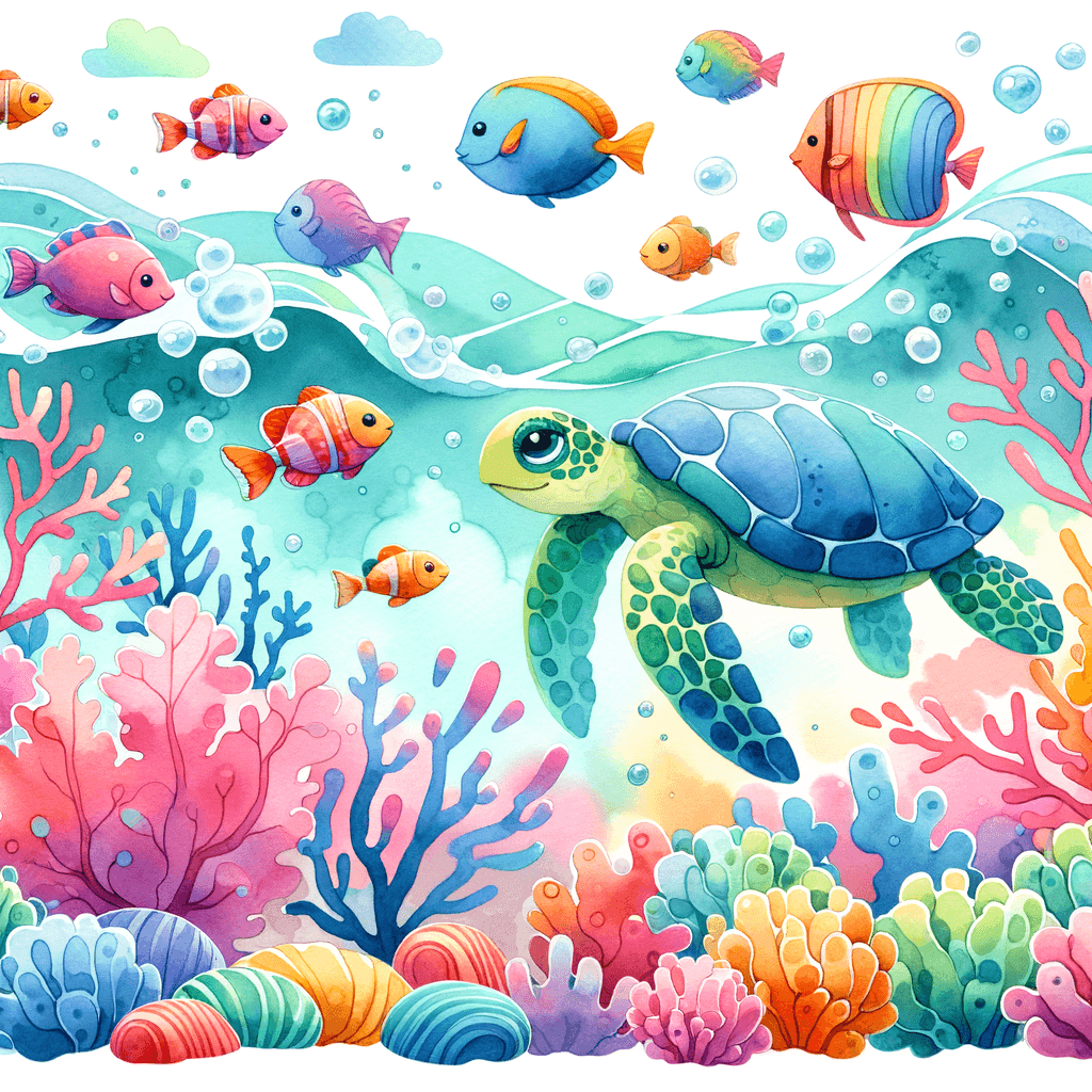 Lively Undersea Paradise Paint By Numbers Art