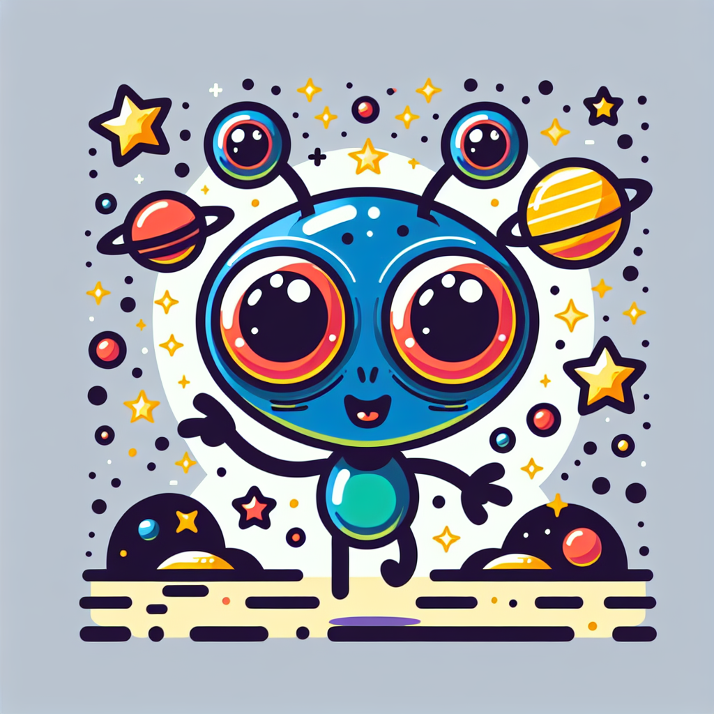 Silly Alien Paint By Numbers