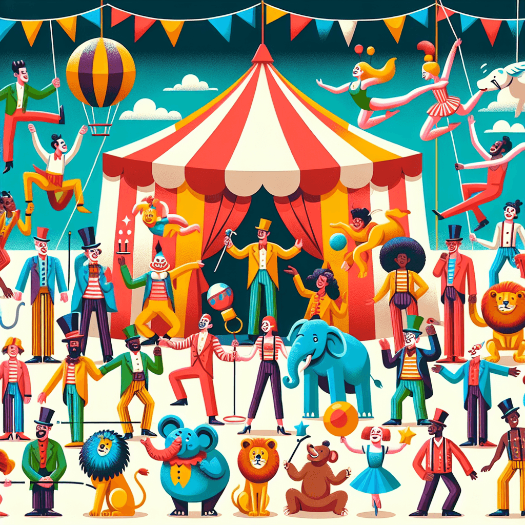 Circus Spectacle Extravaganza DIY Paint By Numbers