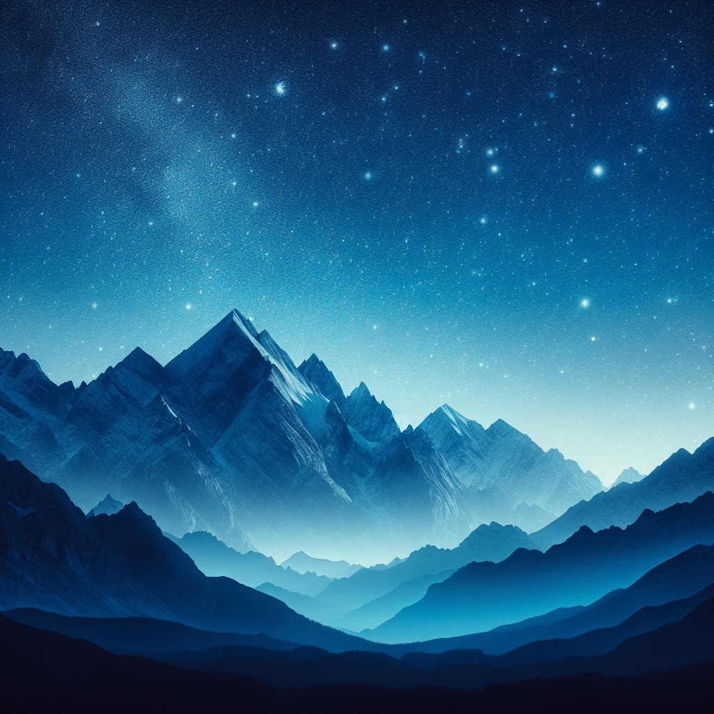 Starry Mountain Refuge Paint By Numbers Kits