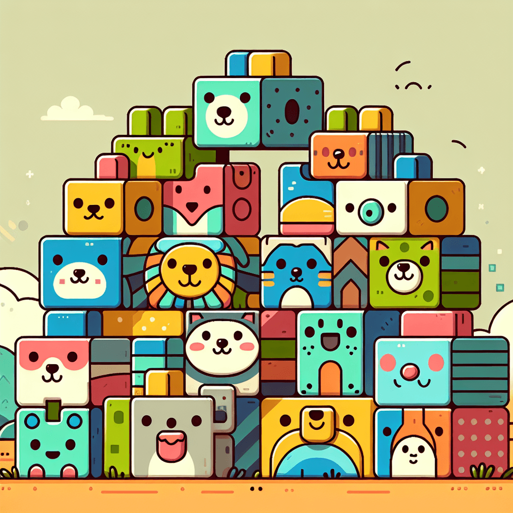 Creative Construction With Animal Blocks Numbered Painting Kits