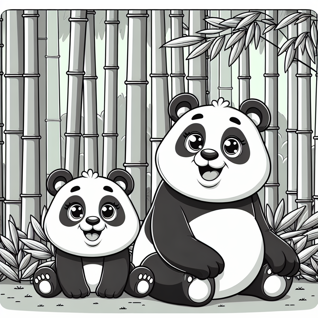 Panda Pals Painting Number Kit