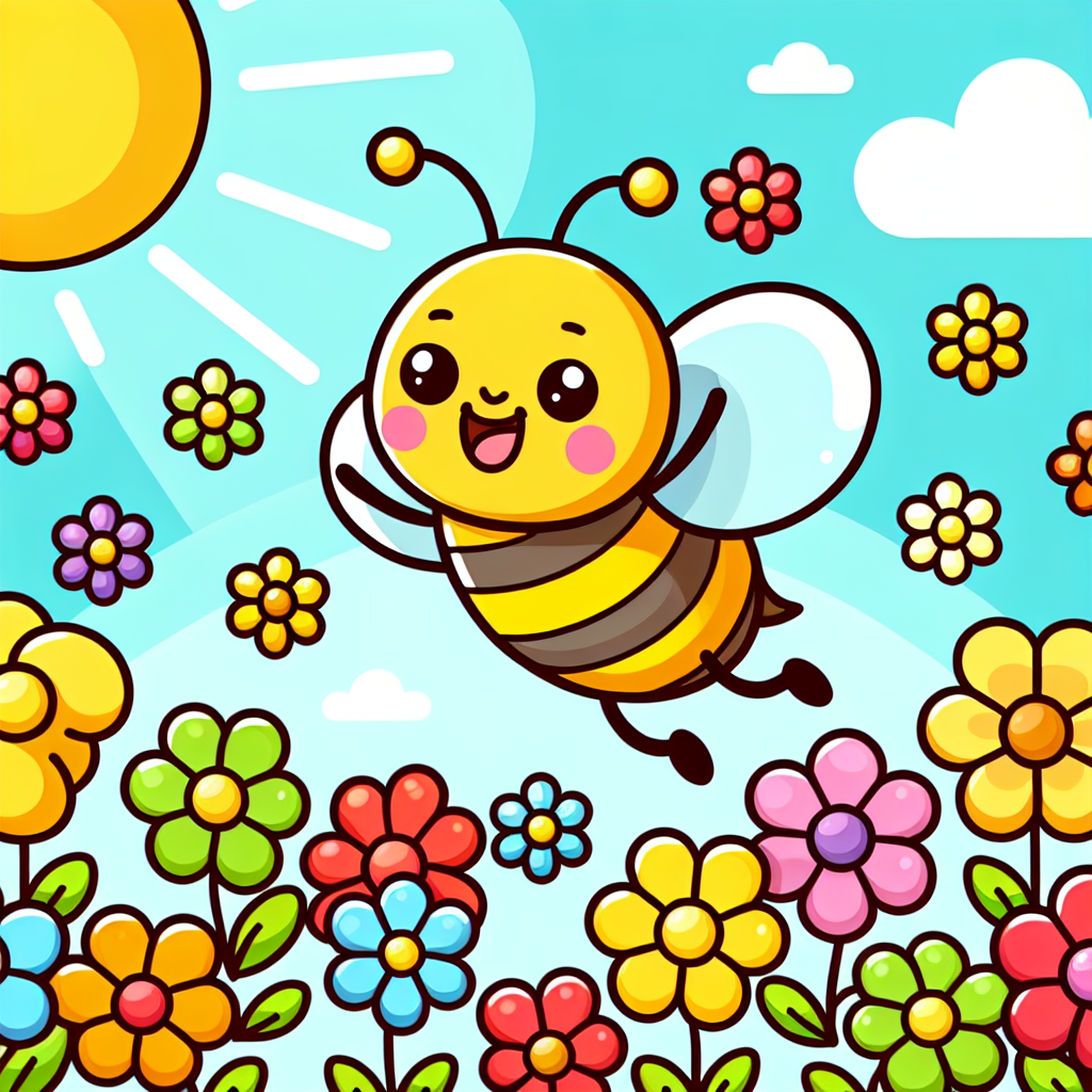 Buzzy Bee's Blossom Number Painting