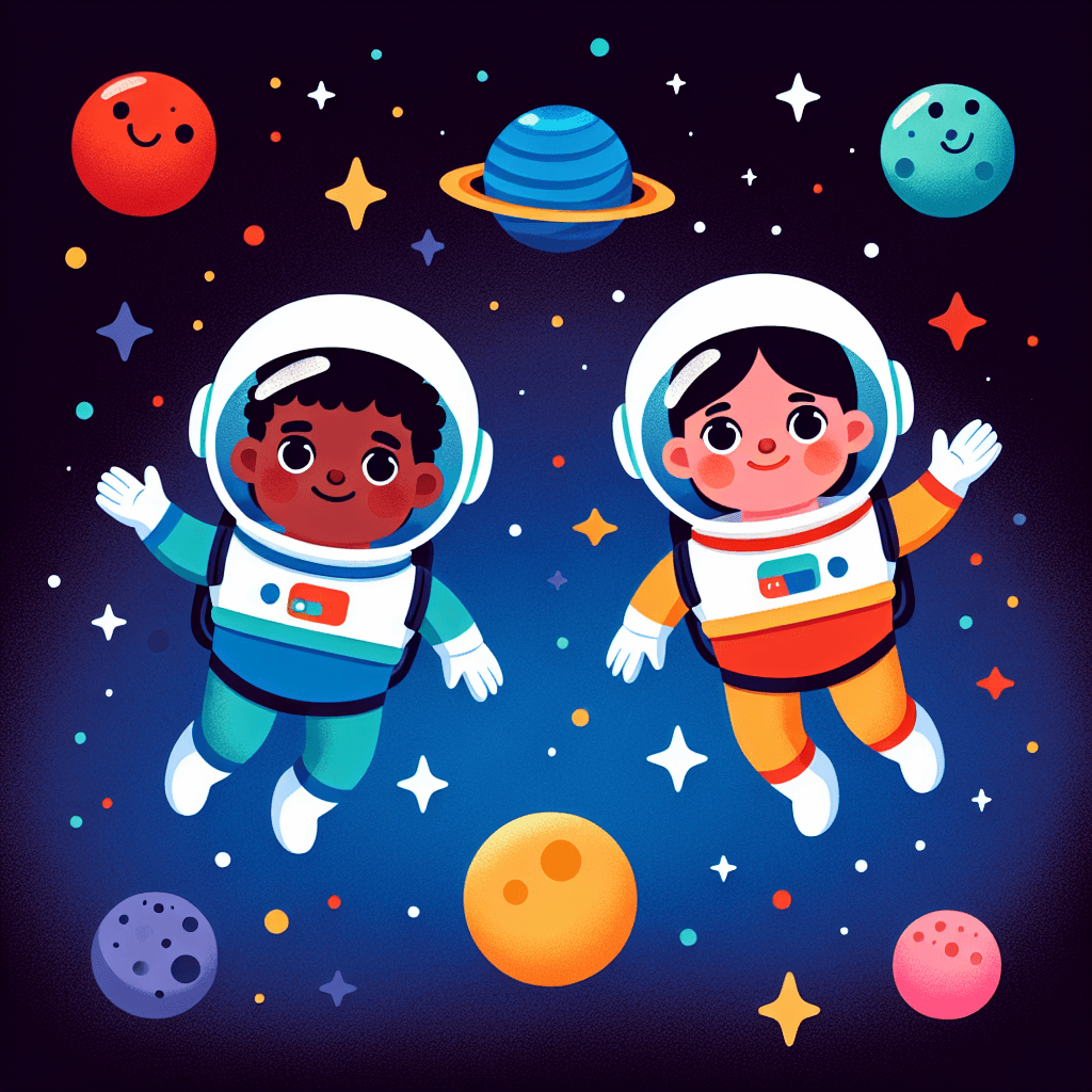 Space Adventure With Astronauts Paint By Color