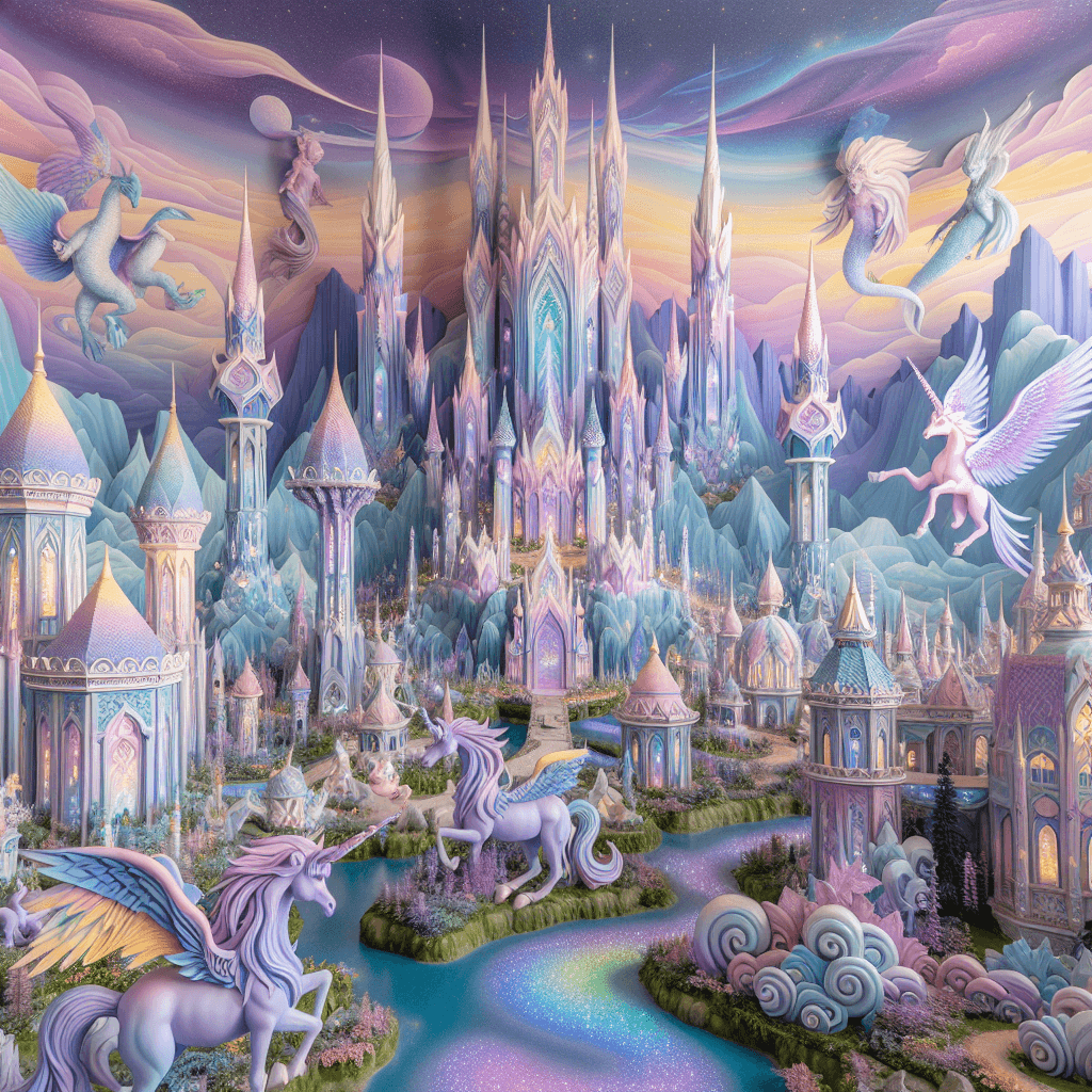 Fantasy Kingdom Vista Numbered Painting Kits