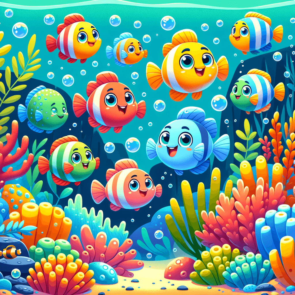 Friendly Fish Paint By Numbers Art