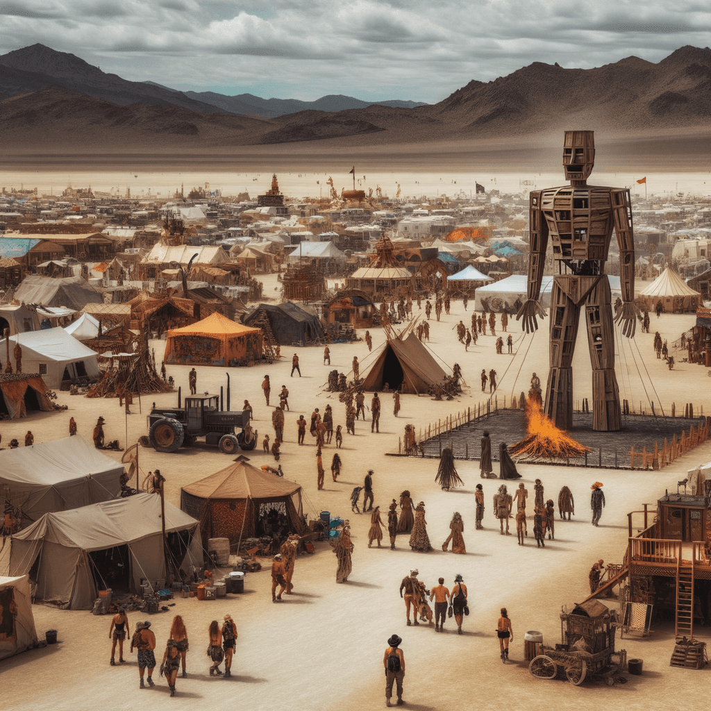 Burning Man - Nevada, USA Paint By Number