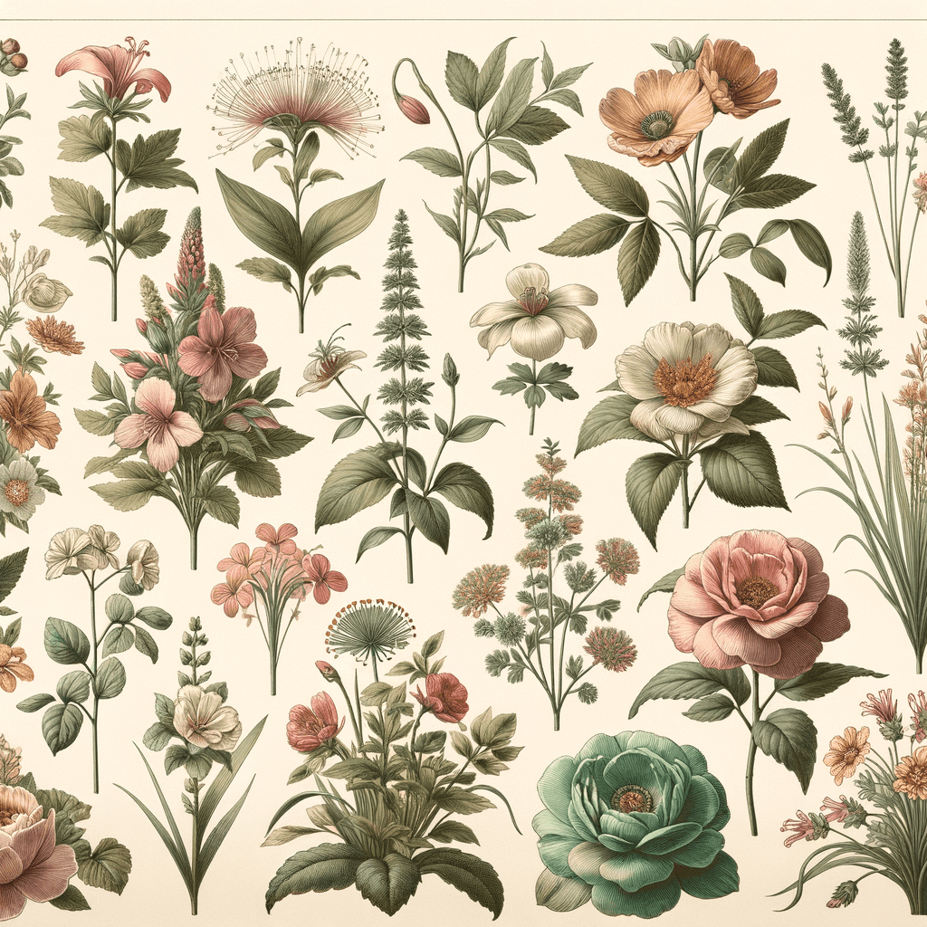 Vintage Botanical Collection Painting Number Kit