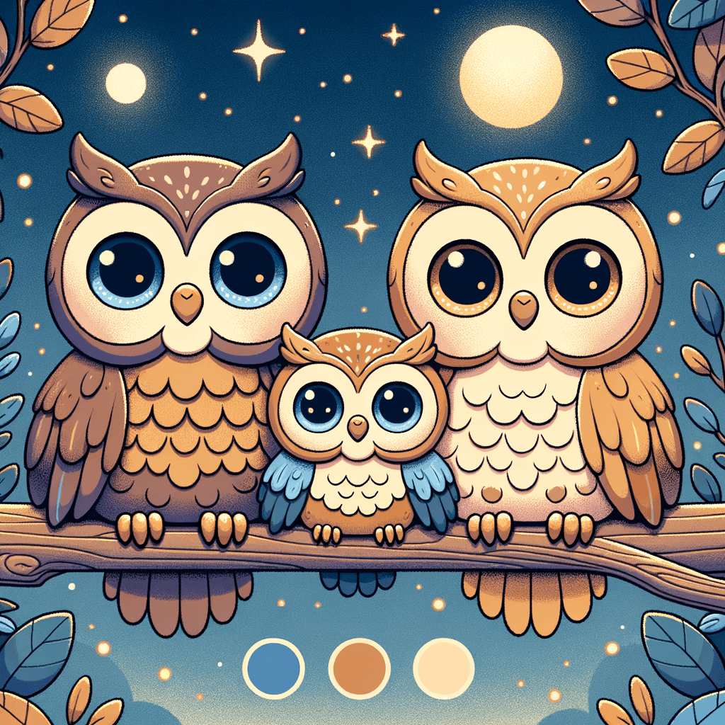 Enchanting Owl Family Paint By Number