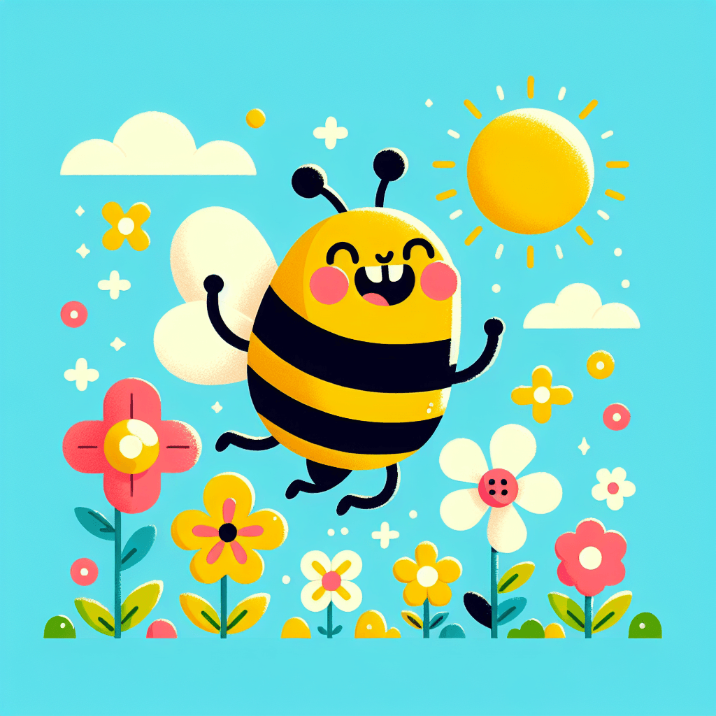 Jolly Bumblebee Number Painting