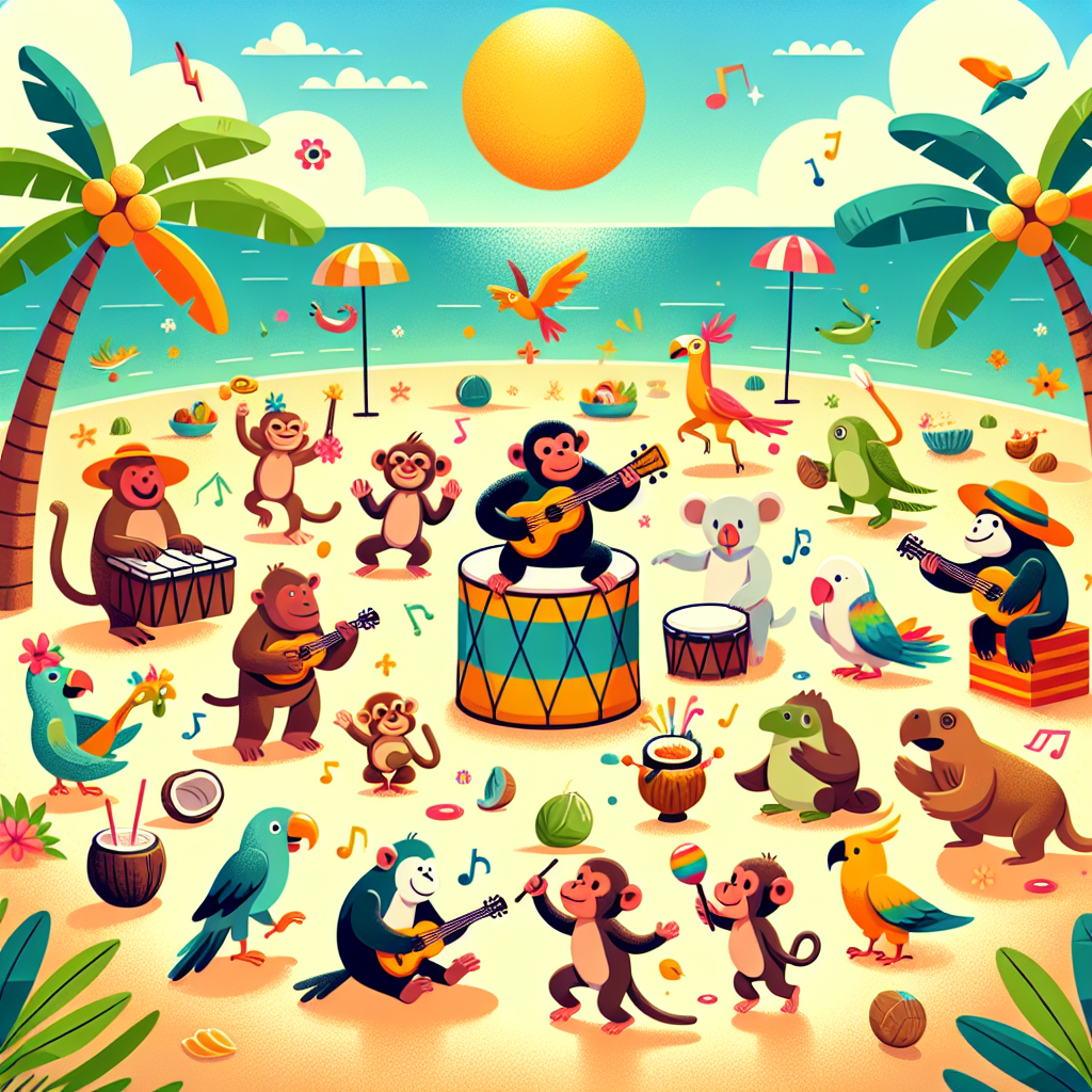 Tropical Island Fiesta Numbered Painting Kits