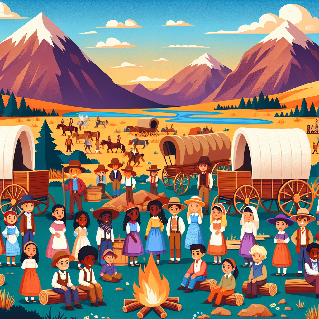 Wild West Pioneer Camp Painting Number Kit