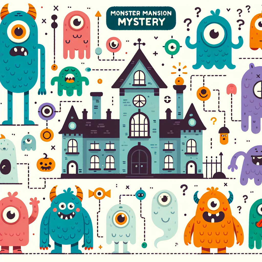 Monster Mansion Mystery Numbered Painting Kits