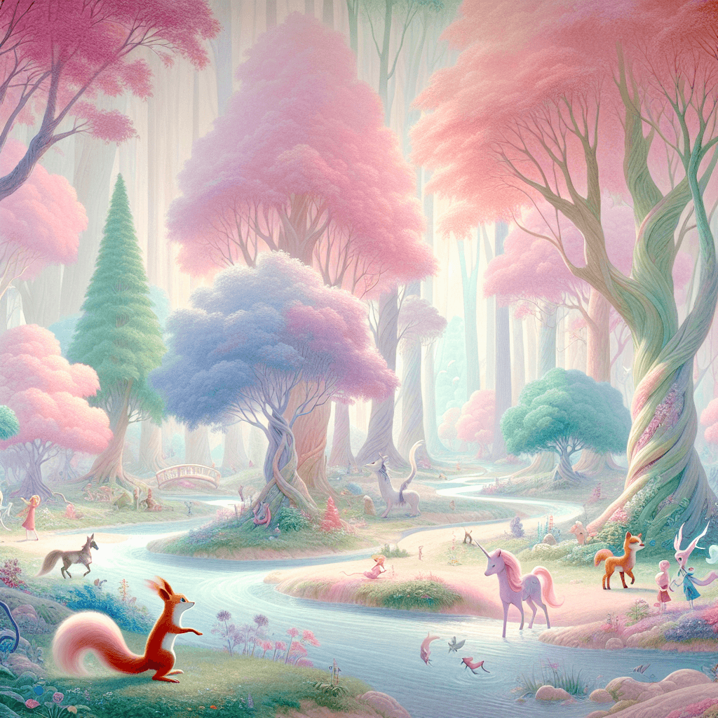 Pastel Woodland Fantasy Paint By Numbers Art