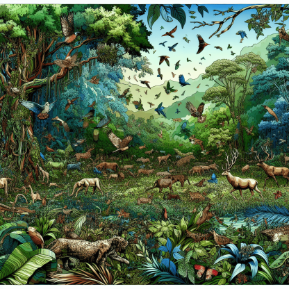 Animal Kingdom Harmony Painting By Numbers Kit