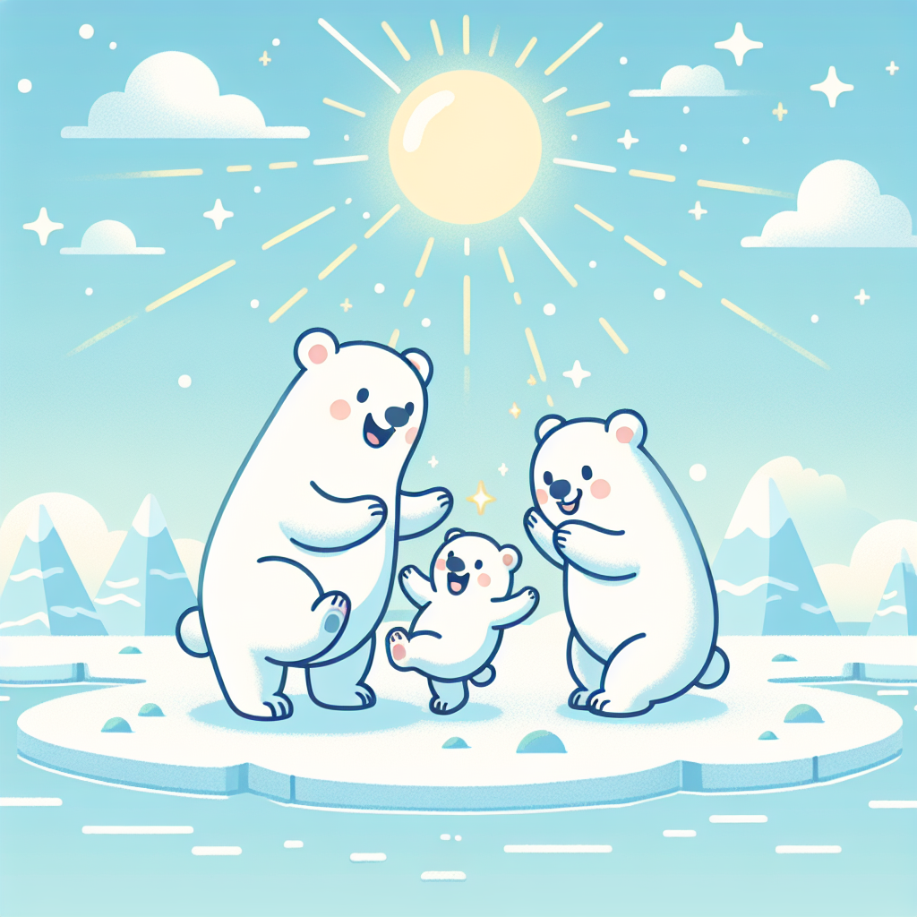 Friendly Polar Bear Family Painting By Numbers Kit