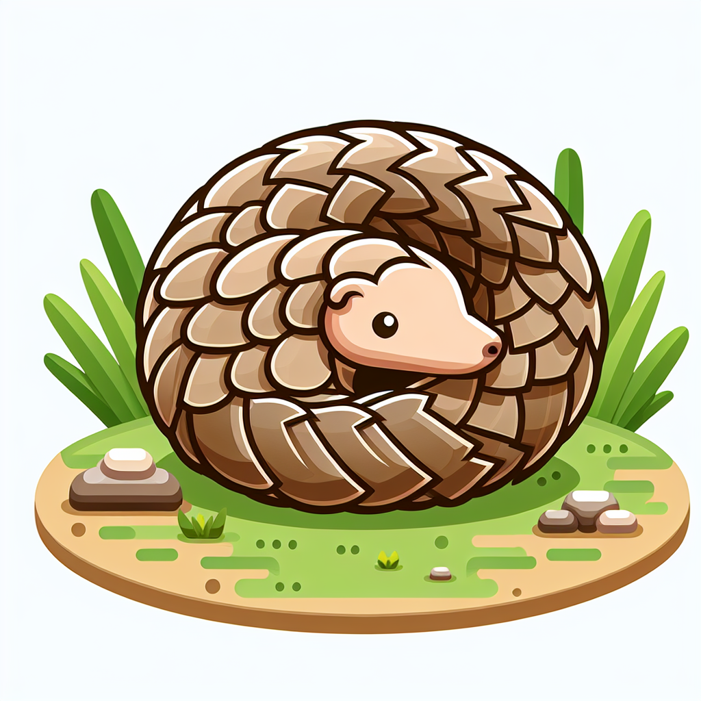 Pondering Pangolin Paint By Numbers Art