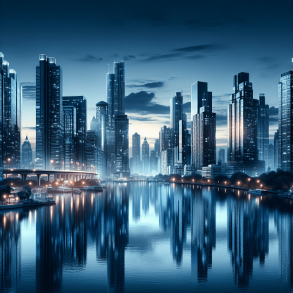 Dazzling City Reflections DIY Paint By Numbers