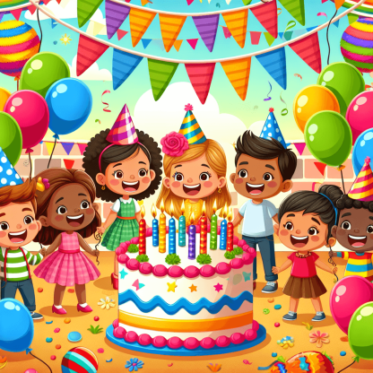 Joyful Birthday Celebration Paint By Numbers Kits