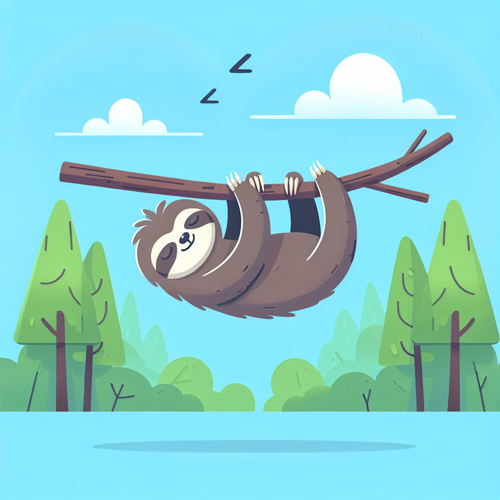 Snoozy Sloth Painting Number Kit