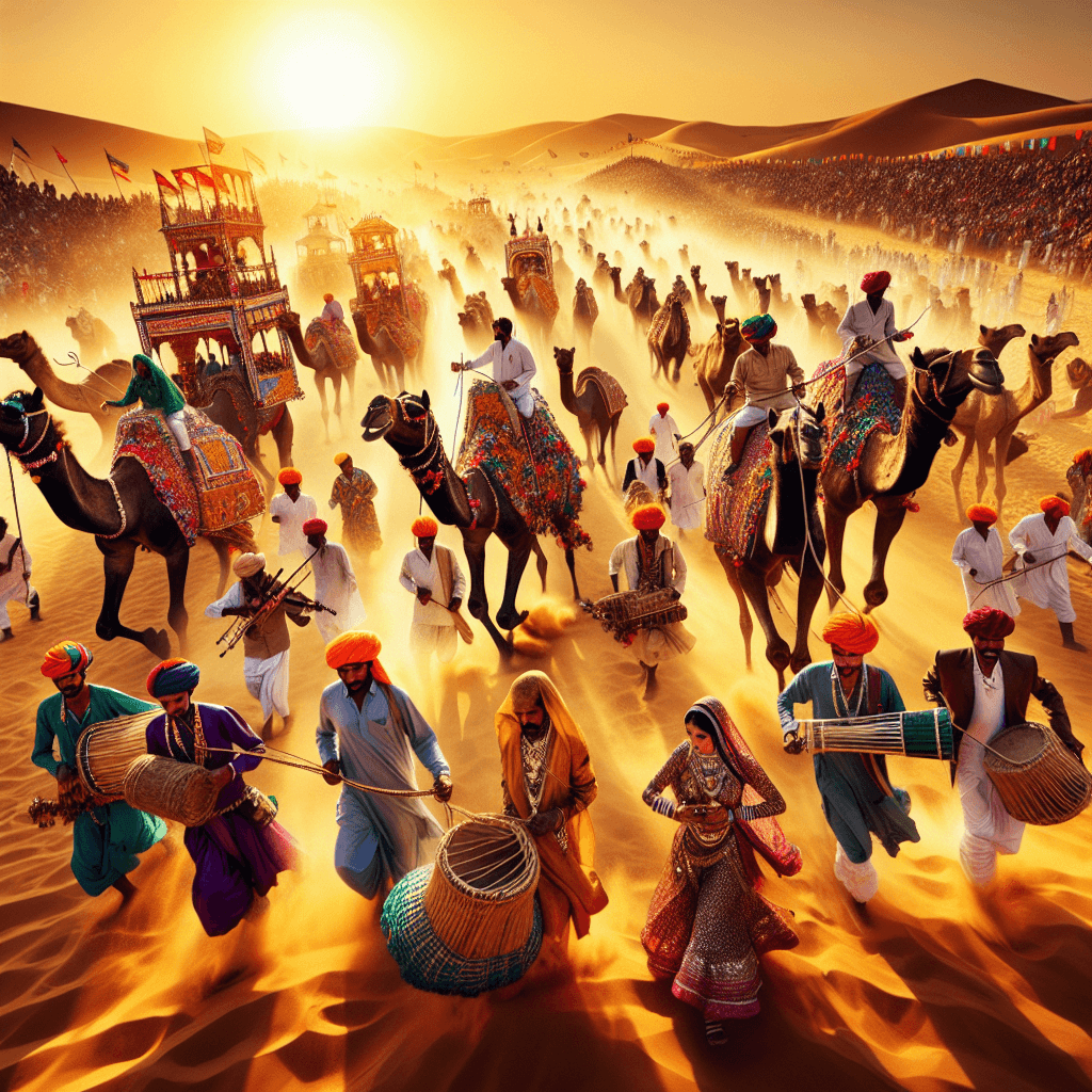 Jaisalmer Desert Festival - Rajasthan Paint By Color