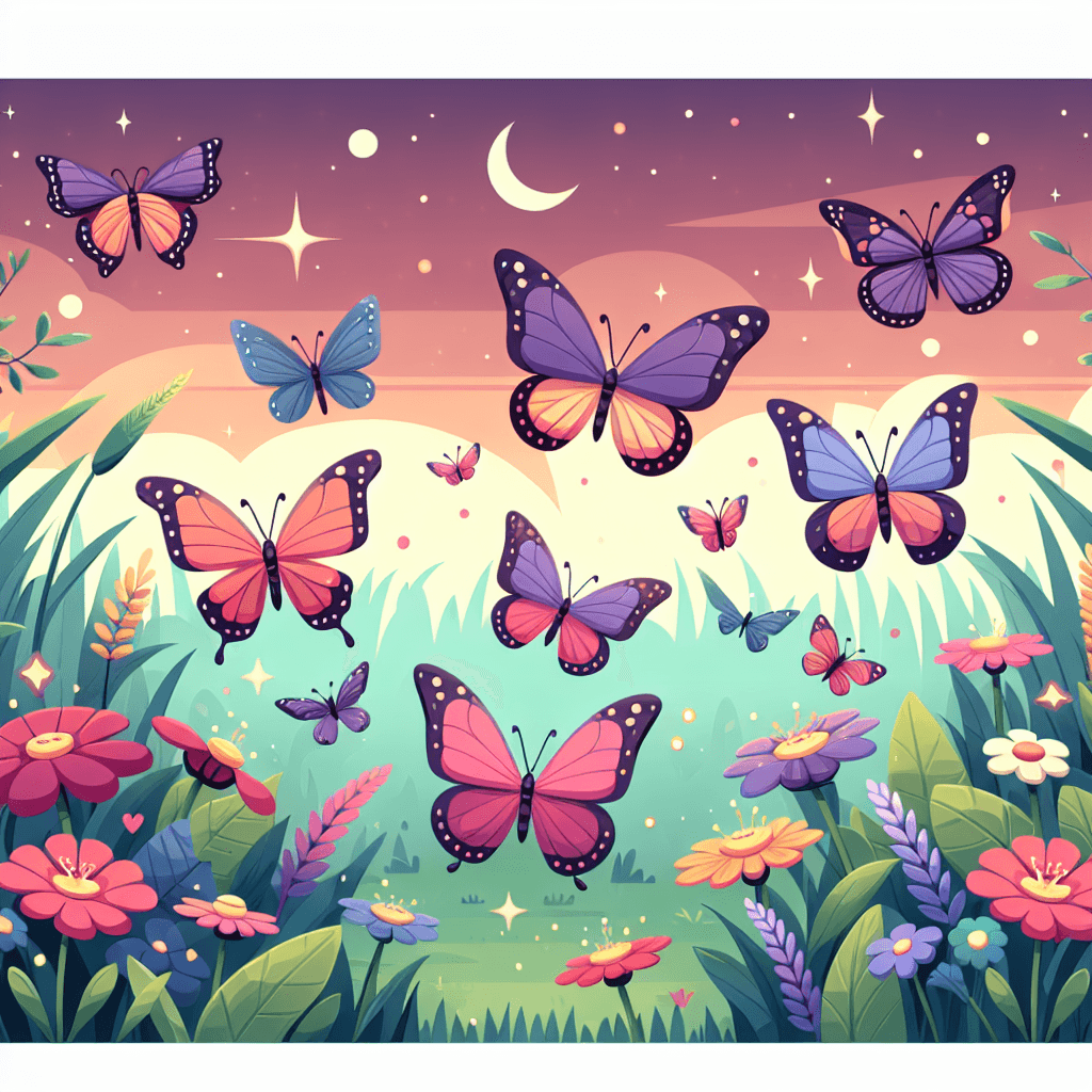 Garden Butterfly Ballet Paint By Color