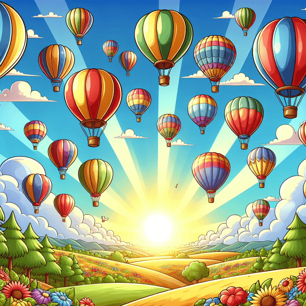 Charming Balloon Festival DIY Paint By Numbers