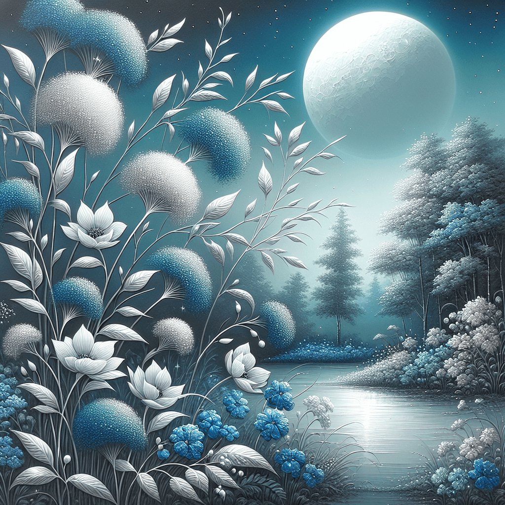Moonlit Garden Dream Painting By Numbers Kit