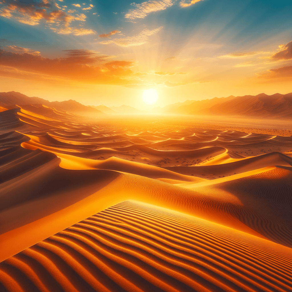 Golden Desert Dunes Painting Number Kit