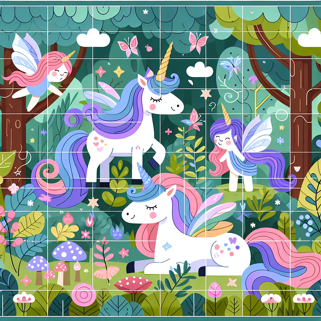 Mystical Creatures In Enchanted Woods Paint By Numbers Art