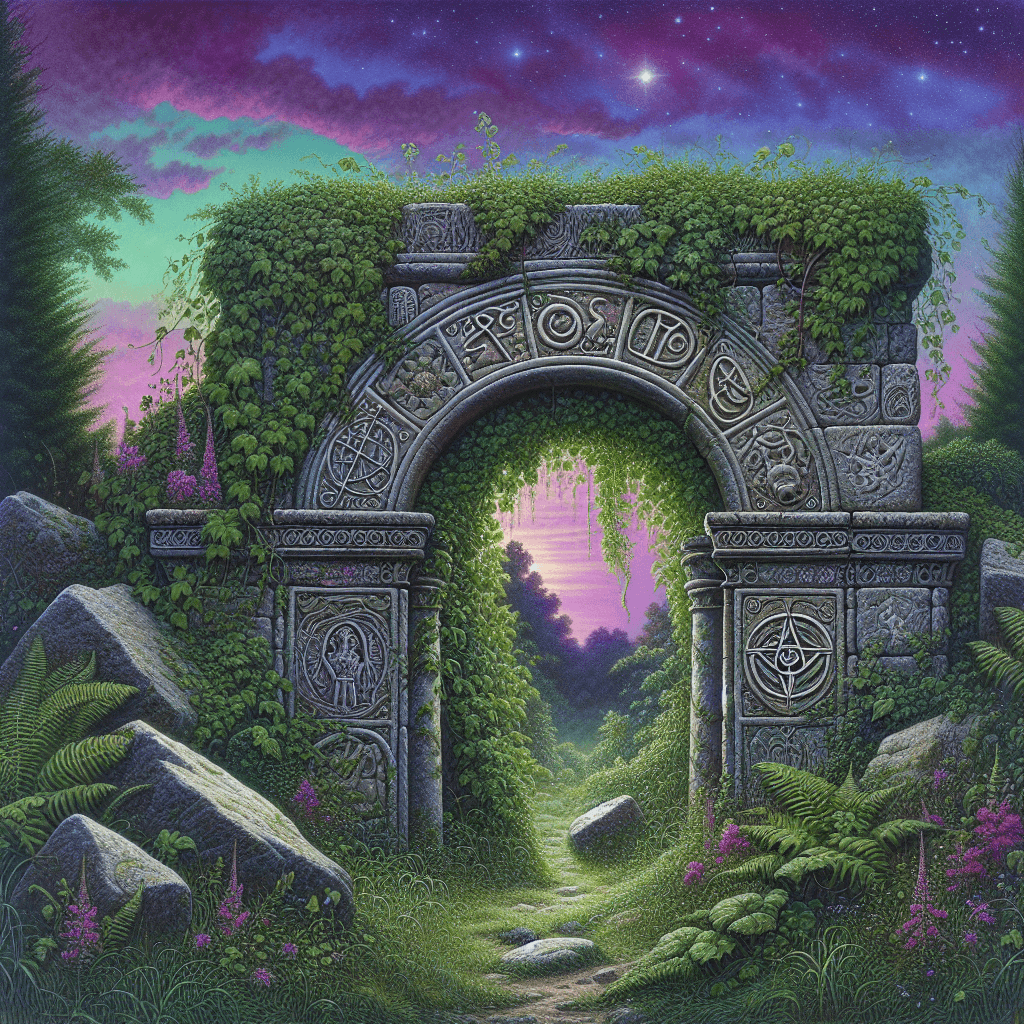 Ancient Mystic Portal DIY Paint By Numbers